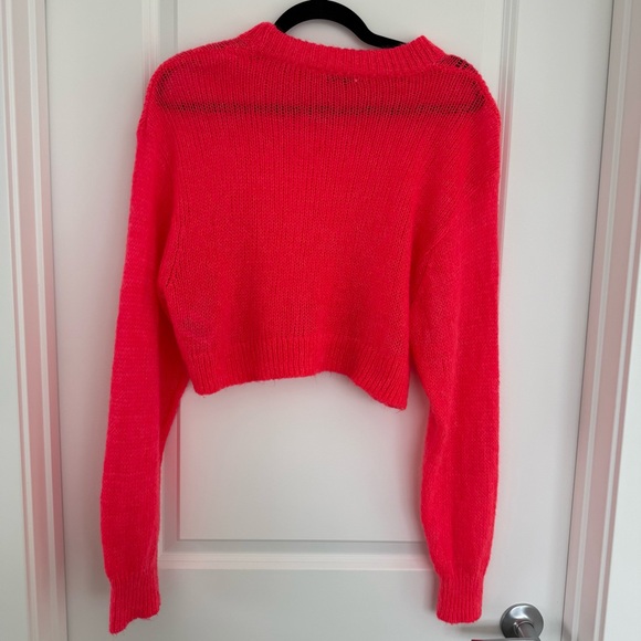 TNA | Open Knit Cropped Sweater Size Small - Picture 6 of 8